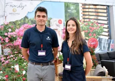 Adrian Soulié and Olivia Cenne of Meilland were on hand to speak to everyone at their stand.